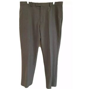 Angelo Rossi Gray Tapered Dress Pants 38x31 Italy